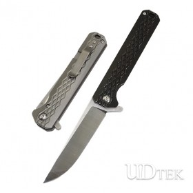 Titanium alloy and D2 material ball bearing no logo hunting knife UD19042 